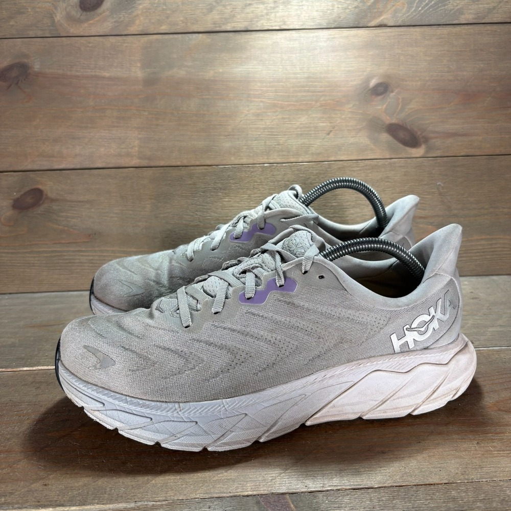 Hoka Arahi 6 Womens size 9.5 shoes Gray Mesh Stability Running sneakers